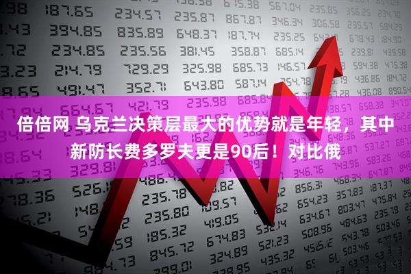 倍倍网 乌克兰决策层最大的优势就是年轻，其中新防长费多罗夫更是90后！对比俄