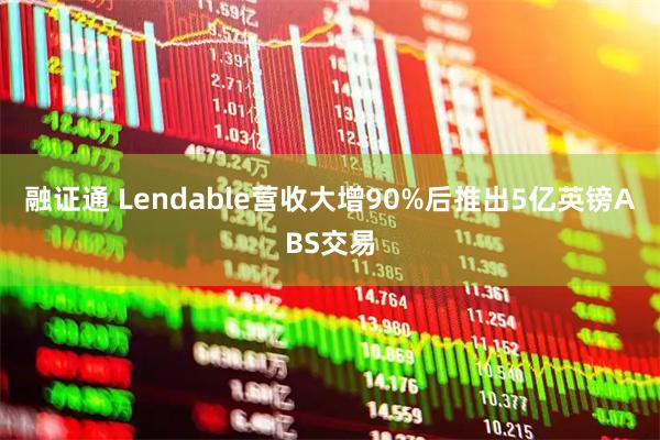 融证通 Lendable营收大增90%后推出5亿英镑ABS交易